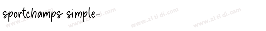 sportchamps simple字体转换